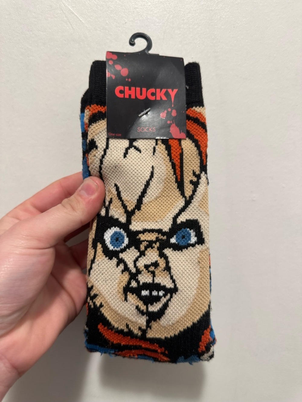 Ripple Junction Chucky Crew Socks - Black, Beige & Blue